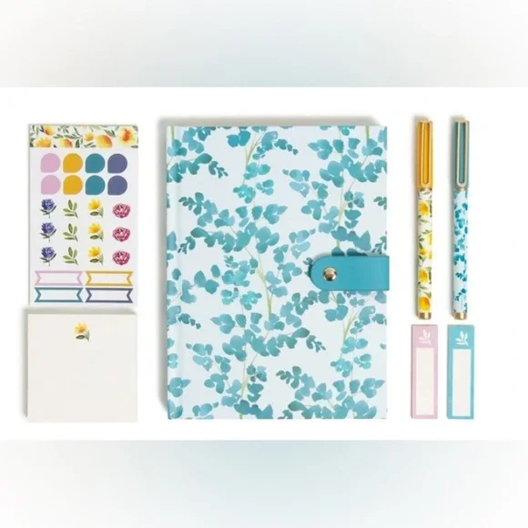 U BRANDS Handmade Florals Journaling Set, Multicolor, NWT - Picture 2 of 2